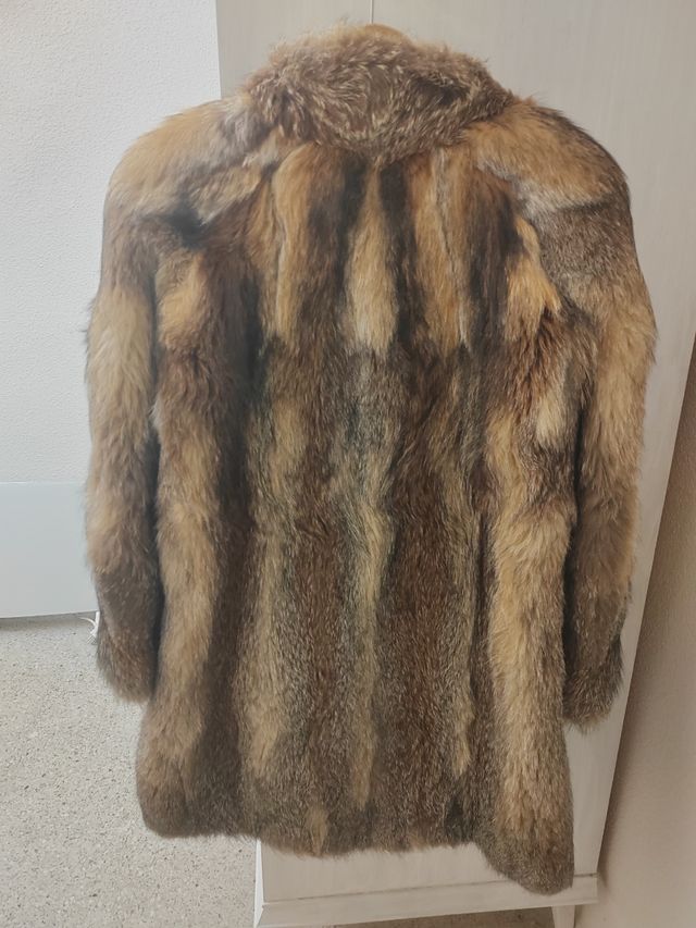 Abrigo de piel de zorro 