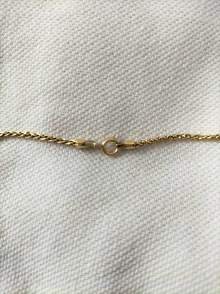 Cadena y anillo dorados, peso 10,2 gramos 18k .