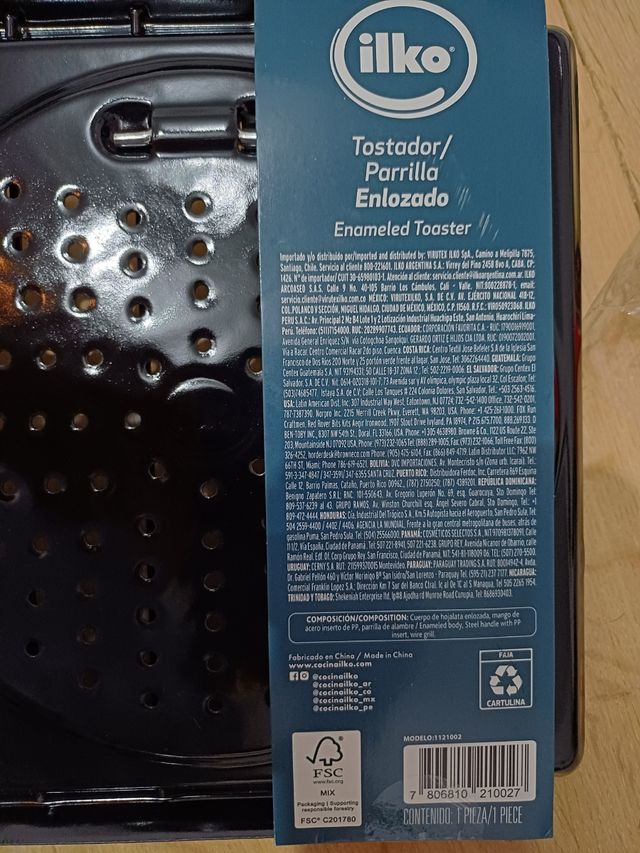 Ilko Roaster/Grill - Enlozado - cileno - SOLO 1