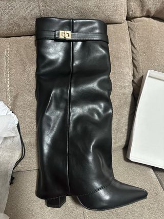Botas altas negras tacón - Elegantes