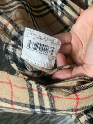 Camisa Burberrys vintage cuadros M