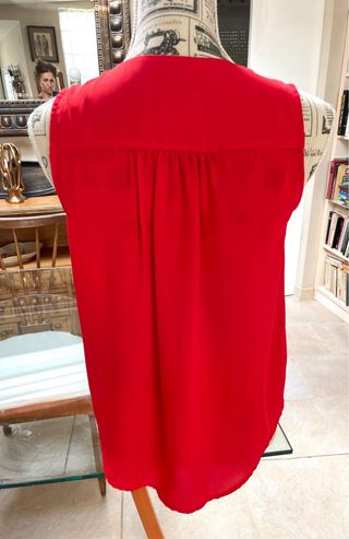 Blusa - camisa roja Morgan - sin mangas T.S(36)