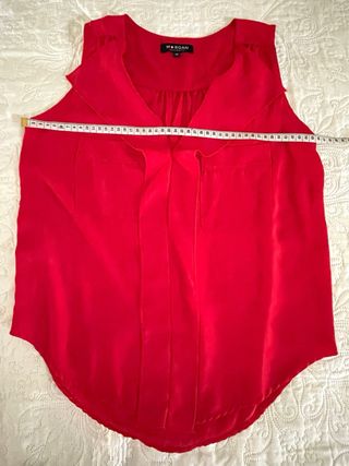Blusa - camisa roja Morgan - sin mangas T.S(36)