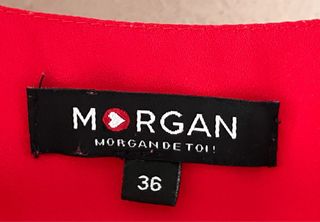 Blusa - camisa roja Morgan - sin mangas T.S(36)