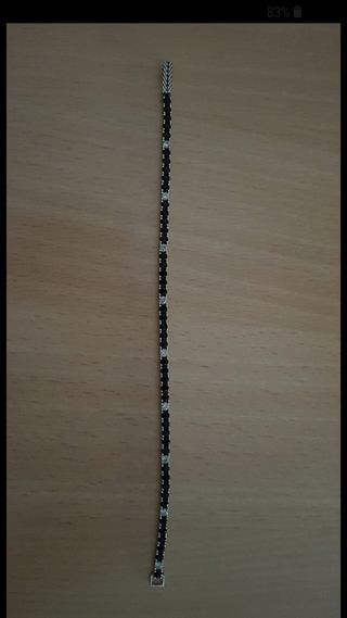 Bracciale Mabina Gioielli uomo - nero, argento