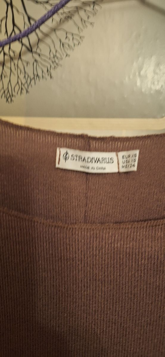 Vestido largo marrón