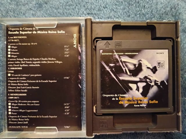 MiniDisc Orquesta Cámara Reina Sofía Sony music