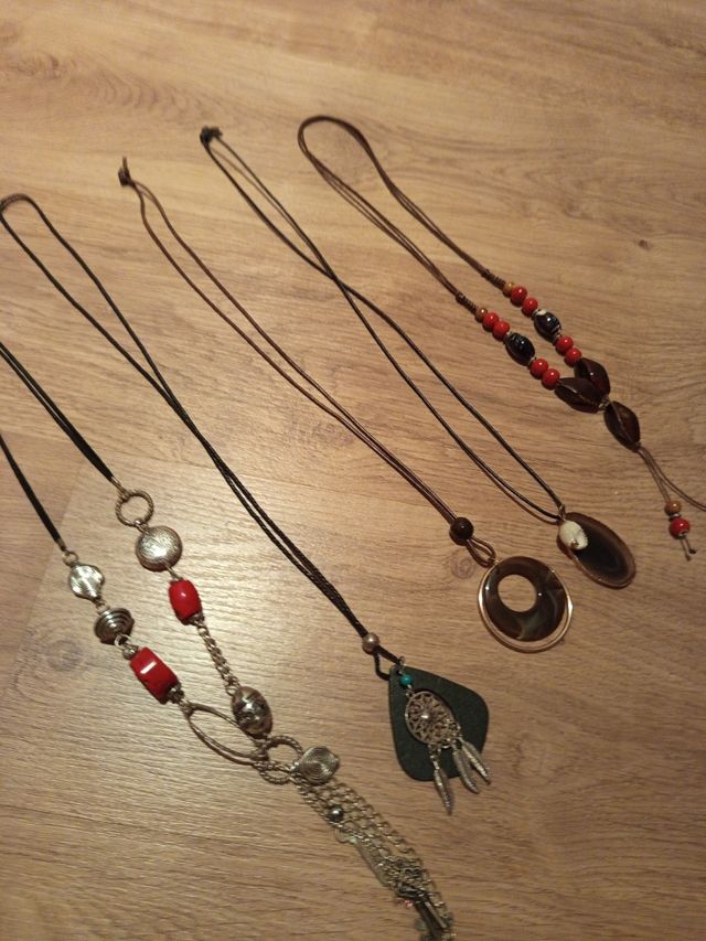 5Collares largos boho-chic liquidacion!