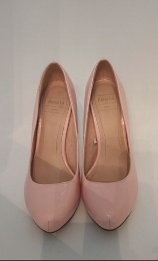 Zapatos Bershka rosa plataforma 37