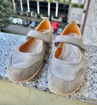 Ballerine Geox pelle grigia
