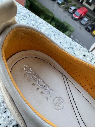 Ballerine Geox pelle grigia