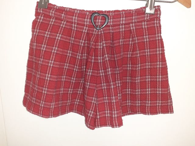 Shorts niña vichy rojo Zara 5/6