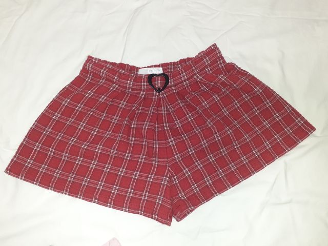 Shorts niña vichy rojo Zara 5/6