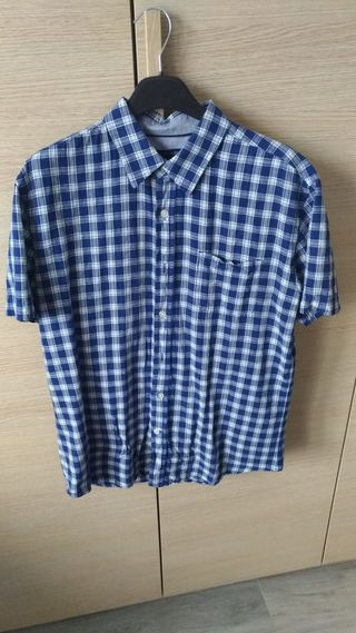 Camicia Blu a Quadri Tg. M