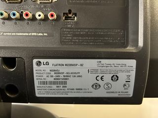 Monitor LG FLATRON M228WDP 22’’ negro con base 