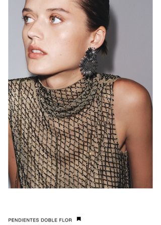 Pendientes Zara - Doble Flor