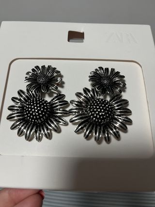 Pendientes Zara - Doble Flor