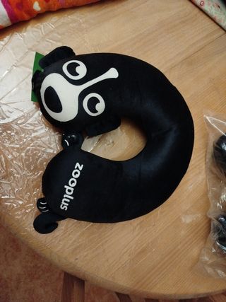 Almohada viaje terciopelo Negro