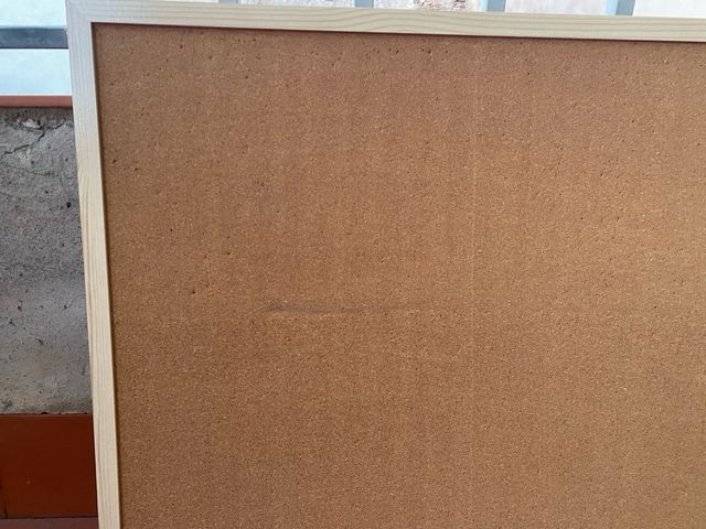 Tablón corcho madera para chinchetas