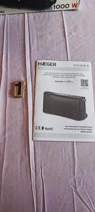 Tostadora HAEGER 1000W