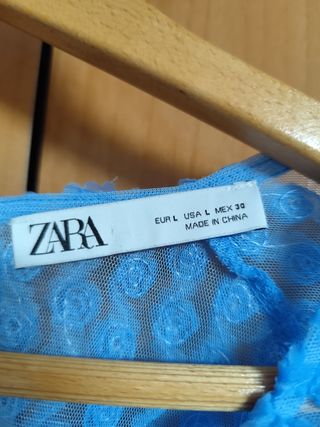 Blusa Zara azul - Talla única