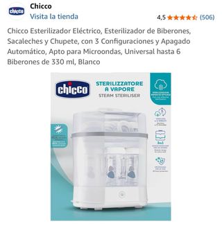 Esterilizador de biberones marca Chicco