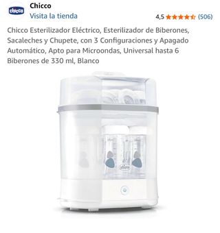 Esterilizador de biberones marca Chicco