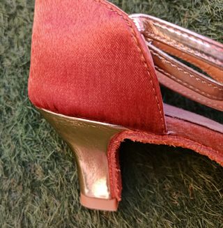 Zapatos baile salón  dorados 37