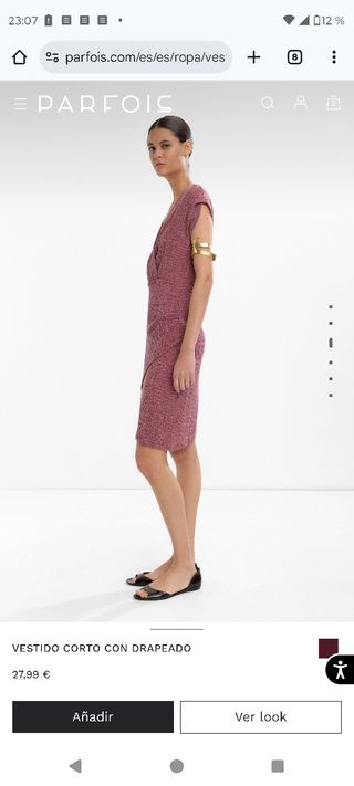 Vestido Parfois burdeos - NUEVO