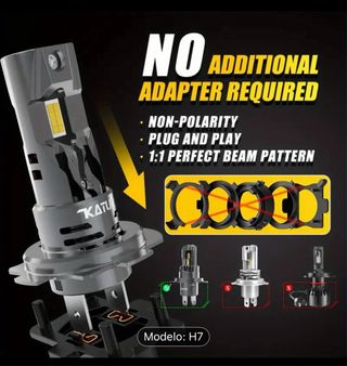 2 Luces LED H7 Katur - Nuevas