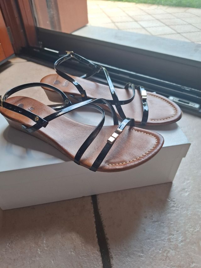 Sandali Love neri zeppa 38