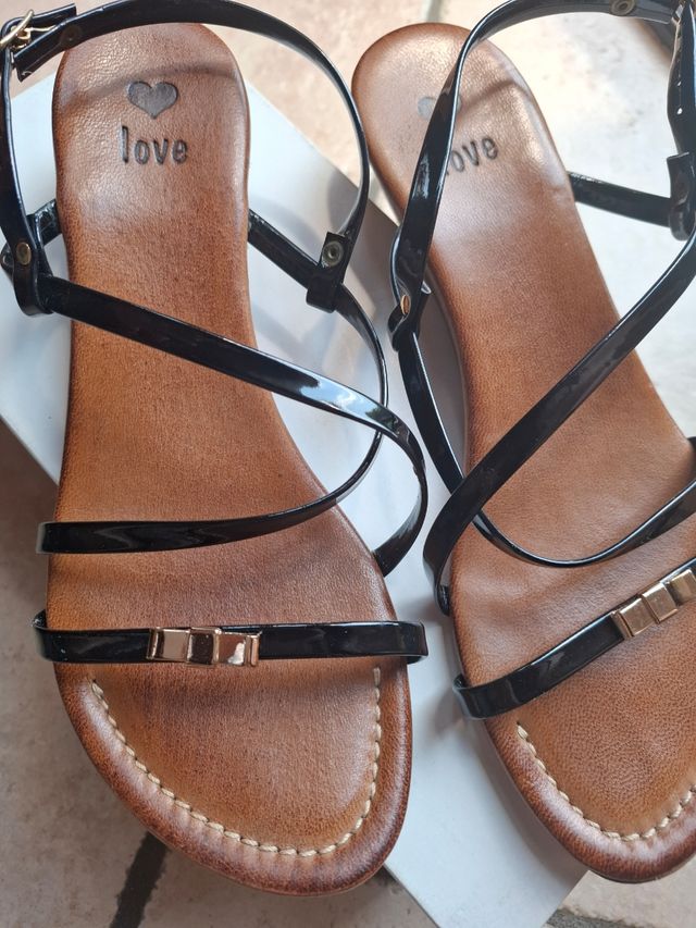 Sandali Love neri zeppa 38