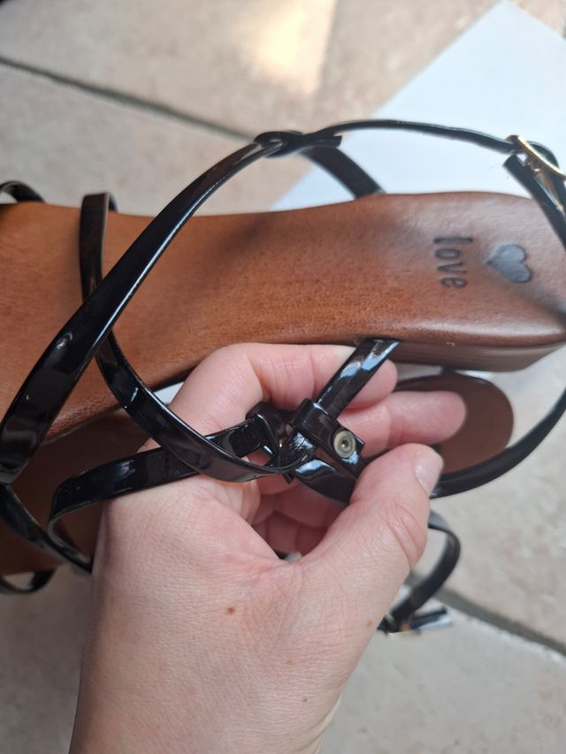 Sandali Love neri zeppa 38