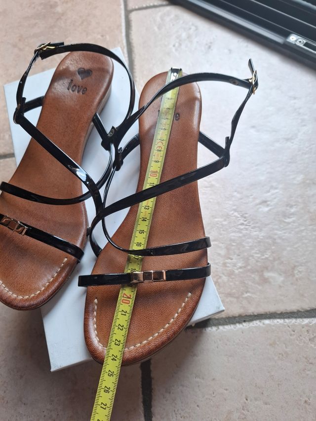 Sandali Love neri zeppa 38