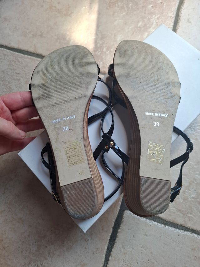 Sandali Love neri zeppa 38