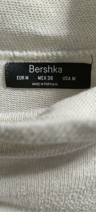 Sudadera Bershka blanca 