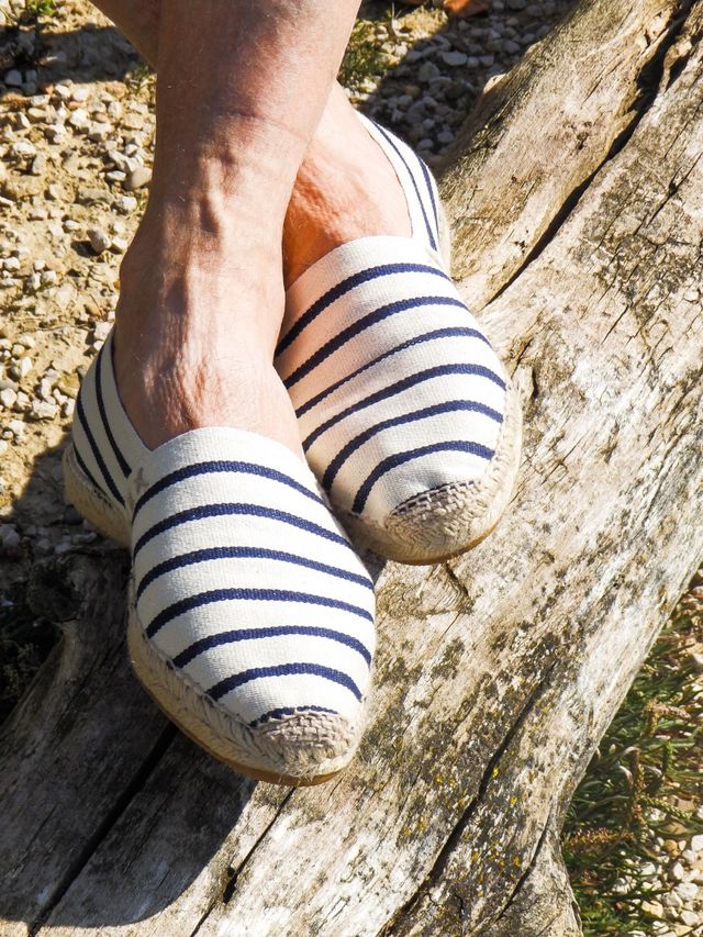 Alpargatas rayas marineras