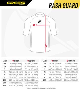 Cressi - Camiseta surf manga corta