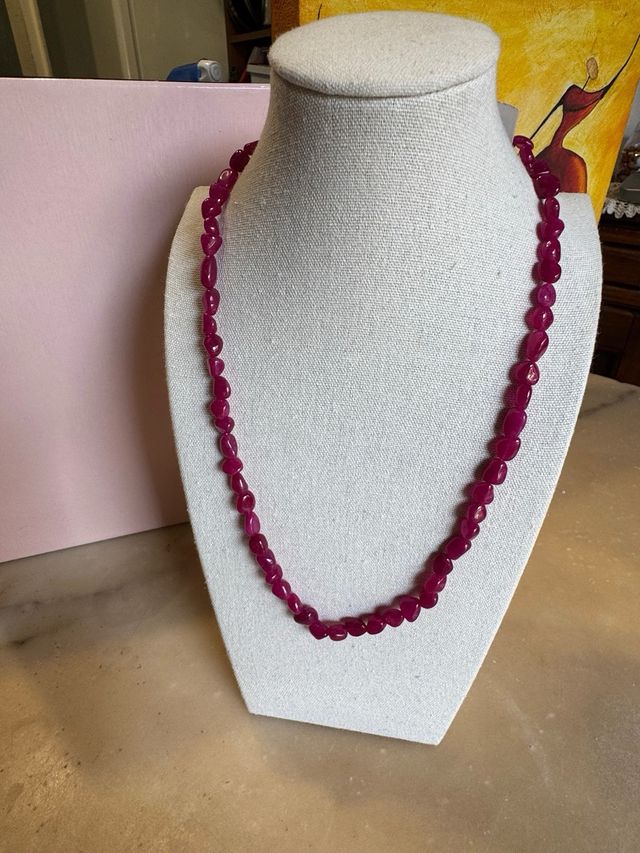 Parure Indiana Collana e Bracciale in Rubino