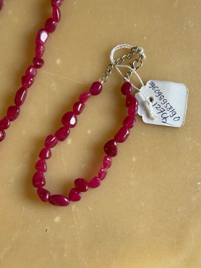 Parure Indiana Collana e Bracciale in Rubino