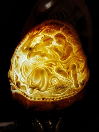 Lampada conchiglia vintage