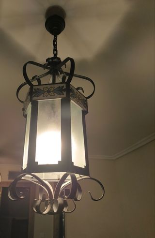 Farol forja negro - Decorativo