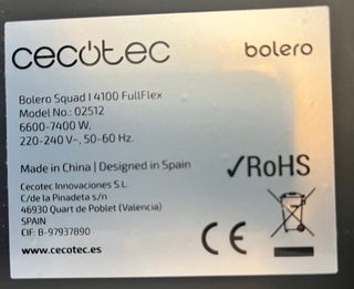 Placa inducción Cecotec Bolero 4100 Fullflex