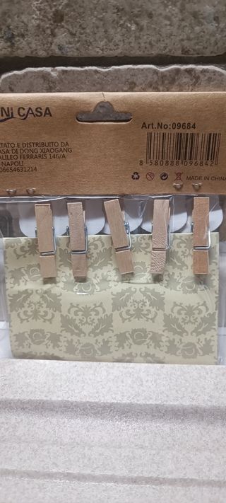 Mollette legno gattini - 10pz