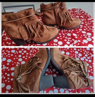 Botines Marrón Mujer -talla 39 Nuevos