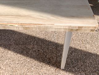 Mesa extensible blanca - Madera y metal