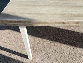 Mesa extensible blanca - Madera y metal