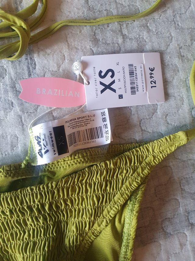 Biquini Polinesia - Verde oliva - Talla XS