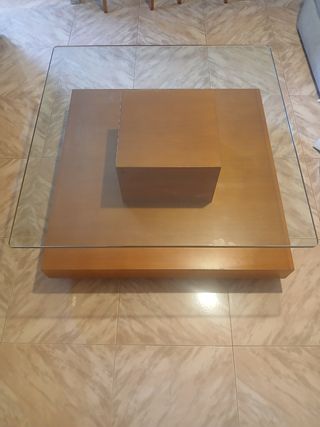 Regalo Mesa centro madera-vidrio