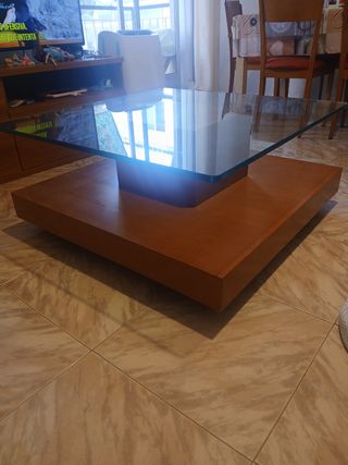 Regalo Mesa centro madera-vidrio